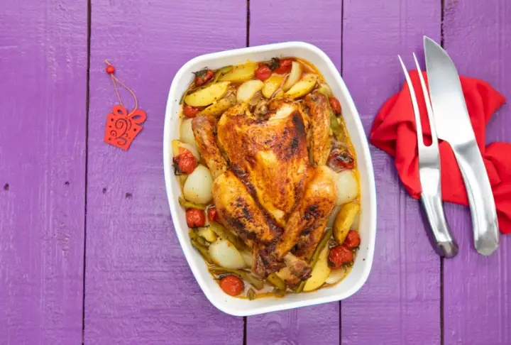 Fırında Bütün Tavuk Tarifi | Videolu Tarif