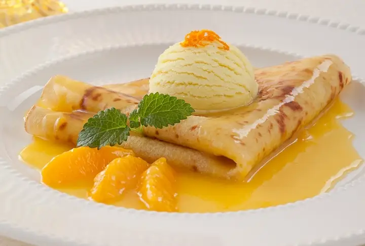 Akdeniz Esintili Portakallı Krepler