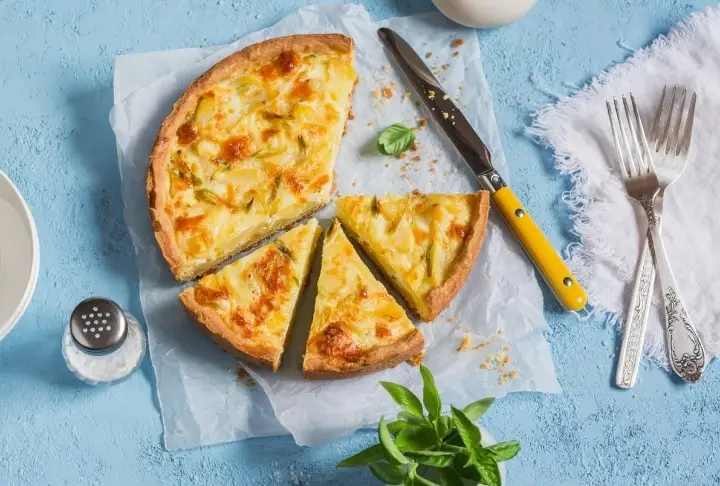 Pastırmalı Patatesli Tart