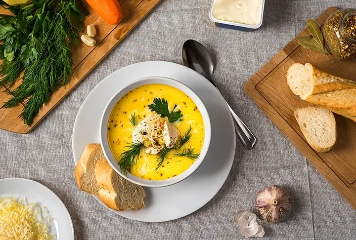 Sarımsaklı Tavuk Çorbası