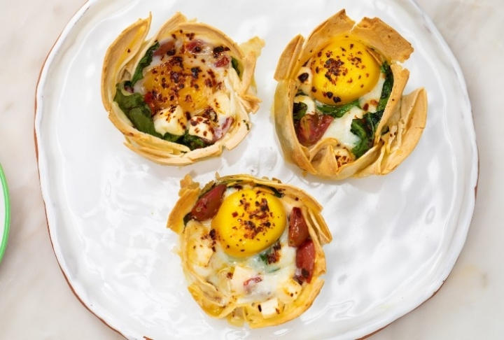 Kahvaltılık Tortilla Egg Cups Tarifi