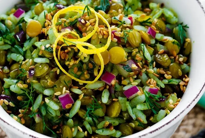 Yeşil Mercimekli Pirinç Pilavı