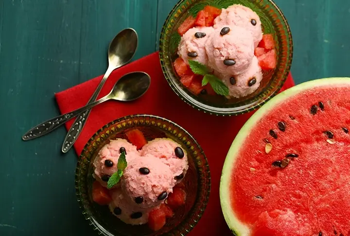 Karpuzlu Dondurma Tarifi